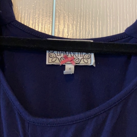 Woman’s navy blue top Baraschi size S sleeveless - Picture 2 of 9